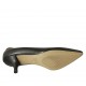 Zapato de salón puntiagudo para mujer en piel negra tacon 5 - Tallas disponibles:  34