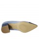 Zapato de salon para mujer en gamuza azul y azul claro tacon 5 - Tallas disponibles:  33, 34, 42, 43, 45