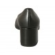 Escarpin à bout pointu pour femmes en cuir noir talon 5 - Pointures disponibles:  43