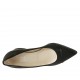 Decolté a punta da donna in pelle nera tacco 5 - Misure disponibili: 43