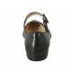 Ballerine à bout pointu pour femmes avec courroie en cuir noir talon 1 - Pointures disponibles:  42, 43