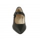 Ballerine à bout pointu pour femmes avec courroie en cuir noir talon 1 - Pointures disponibles:  42, 43
