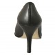 Decolté a punta da donna in pelle nera tacco 8 - Misure disponibili: 32, 33, 34, 42, 43, 45