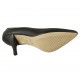 Decolté a punta da donna in pelle nera tacco 8 - Misure disponibili: 32, 33, 34, 42, 43, 45