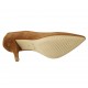 Decolté a punta da donna in camoscio color tabacco tacco 8 - Misure disponibili: 32, 33, 34, 42, 43, 44, 45