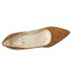 Decolté a punta da donna in camoscio color tabacco tacco 8 - Misure disponibili: 32, 33, 34, 42, 43, 44, 45