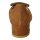 Decolté da donna con accessorio in camoscio color tabacco tacco 3 - Misure disponibili: 32, 33, 34, 42, 43, 44, 45