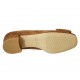 Zapato de salon para mujer con accesorio en gamuza color tabaco tacon 3 - Tallas disponibles:  32, 42, 43, 45