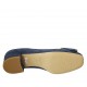 Decolté da donna con accessorio in camoscio blu tacco 3 - Misure disponibili: 32, 33, 42, 43, 45
