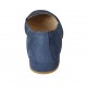 Mocassin pour femmes en daim bleu avec talon 2 - Pointures disponibles:  42, 44