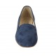 Mocassino da donna in camoscio blu tacco 2 - Misure disponibili: 42, 44