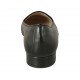 Mocassino da donna in pelle nera con tacco 2 - Misure disponibili: 42, 44, 45