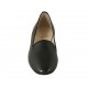 Mocasino para mujer en piel negra con tacon 2 - Tallas disponibles:  42, 44, 45