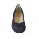 Damenballerinaschuh aus blauem Wildleder Absatz 1 - Verfügbare Größen:  33