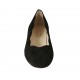 Woman's ballerina shoe in black suede heel 1 - Available sizes:  33