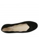 Ballerina da donna in camoscio nero tacco 1 - Misure disponibili: 33