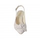 Woman's slingback pump with bow in wisteria suede heel 5 - Available sizes:  32, 33, 34, 42, 43, 44