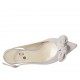 Slingback für Damen mit Schleife aus glyzingrauem Wildleder Absatz 5 - Verfügbare Größen:  32, 33, 34, 42, 43, 44