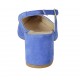 Chanel pour femmes avec noeud en daim bleuet talon 5 - Pointures disponibles:  32, 33, 42, 43, 45
