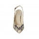 Slingback für Damen aus buntem gedrucktem Leder Absatz 8 - Verfügbare Größen:  42, 43, 44