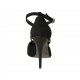 Chaussure ouverte pour femmes avec courroie croisée en daim noir talon 11 - Pointures disponibles:  32, 42, 43, 46, 47