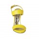 Sandale avec plateforme pour femmes en cuir jaune talon 10 - Pointures disponibles:  32, 33, 34, 42