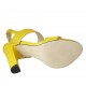 Sandalo da donna con plateau in pelle gialla tacco 10 - Misure disponibili: 32, 33, 34, 42
