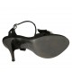 Sandalo da donna con plateau, fibbia, strass e cinturino in camoscio nero tacco 10 - Misure disponibili: 32, 33, 34, 42, 43, 44, 45, 46, 47