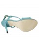 Sandale pour femmes avec courroie en cuir turquoise talon 10 - Pointures disponibles:  32, 33, 34, 42, 46