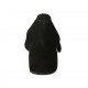Decolté a punta da donna in camoscio nero con tacco grosso 5 - Misure disponibili: 32, 33, 34, 42, 43, 44, 45