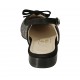 Chanel da donna con fiocco in camoscio nero e tessuto multicolore tacco 2 - Misure disponibili: 33, 34, 43, 46