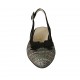 Chanel da donna con fiocco in camoscio nero e tessuto multicolore tacco 2 - Misure disponibili: 33, 34, 43, 46