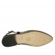 Chanel da donna con fiocco in camoscio nero e tessuto multicolore tacco 2 - Misure disponibili: 33, 34, 43, 46