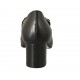 Escarpin pour femmes avec courroie, semelle amovible et trous en cuir noir talon 5 - Pointures disponibles:  42, 43, 44