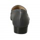Woman's mocassin with accessory in blue leather heel 2 - Available sizes:  32, 33, 34, 42, 43, 44, 45