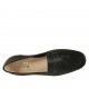 Mocassino in pelle nera da donna tacco 2 - Misure disponibili: 32, 33, 34, 42, 43, 44, 45