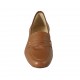 Mocassino da donna in pelle color cuoio tacco 2 - Misure disponibili: 33, 34, 43, 44, 45