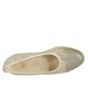 Decolté da donna con plantare estraibile in camoscio stampato laminato platino e pelle grigia zeppa 4 - Misure disponibili: 32, 34, 42, 43, 44, 45