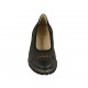 Escarpin pour femmes avec semelle interieur amovible en cuir perforé noir talon 4 - Pointures disponibles:  31, 32, 33, 34, 43, 44