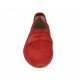 Mocassino da donna in camoscio rosso tacco 1 - Misure disponibili: 33, 42, 43, 44