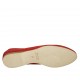 Mocassino da donna in camoscio rosso tacco 1 - Misure disponibili: 33, 42, 43, 44