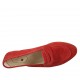 Mocassino da donna in camoscio rosso tacco 1 - Misure disponibili: 33, 42, 43, 44