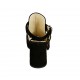 Sandale pour femmes avec courroie en daim noir talon 7 - Pointures disponibles:  32, 33, 34, 42, 45