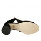 Sandale pour femmes avec courroie en daim noir talon 7 - Pointures disponibles:  32, 33, 34, 42, 45