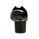 Sabo abierto para mujer en piel negra tacon 5 - Tallas disponibles:  32, 34, 43, 45