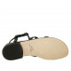 Sandale pour femmes en cuir imprimé noir avec courroie et strass talon 2 - Pointures disponibles:  33, 34