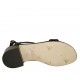 Sandalo da donna in pelle nera tacco 4 - Misure disponibili: 32, 33, 34, 42, 43, 44, 46