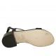 Sandalo da donna in pelle blu tacco 4 - Misure disponibili: 32, 33, 34, 42, 43, 44, 45, 46