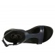 Sandalo da donna in pelle blu tacco 4 - Misure disponibili: 32, 33, 34, 42, 43, 44, 45, 46