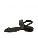 Sandale entredoigt pour femmes en cuir noir avec strass talon 2 - Pointures disponibles:  32, 33, 34, 42, 43, 44, 45, 46
